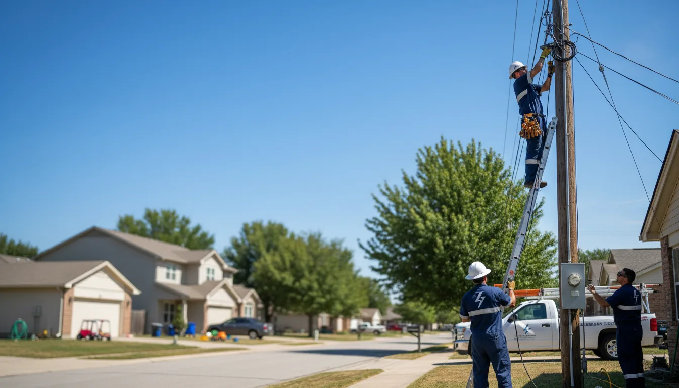 Residential electrician providing installation services in Lickingville, PA